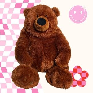 Vintage Gund Plush Burly Bear 14" in Sitting Position